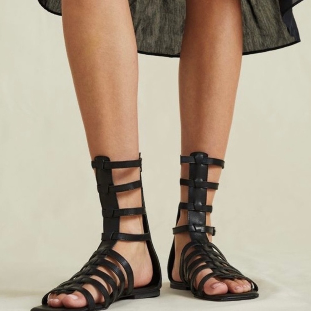 Jeffrey Campbell | TOP-2 black leather gladiator sandal (like new)